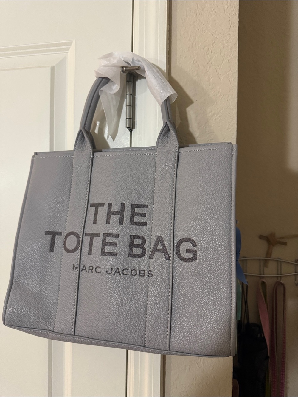Marc Jacobs The Tote Bag in Light Gray with Dark Gray Logo